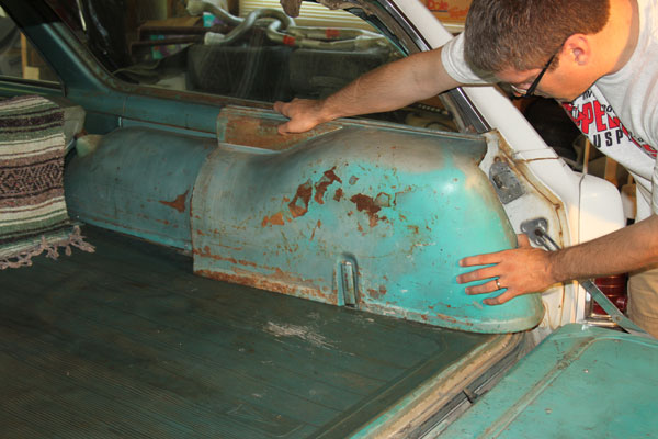 1965 Pontiac Tempest wagon cargo area panels