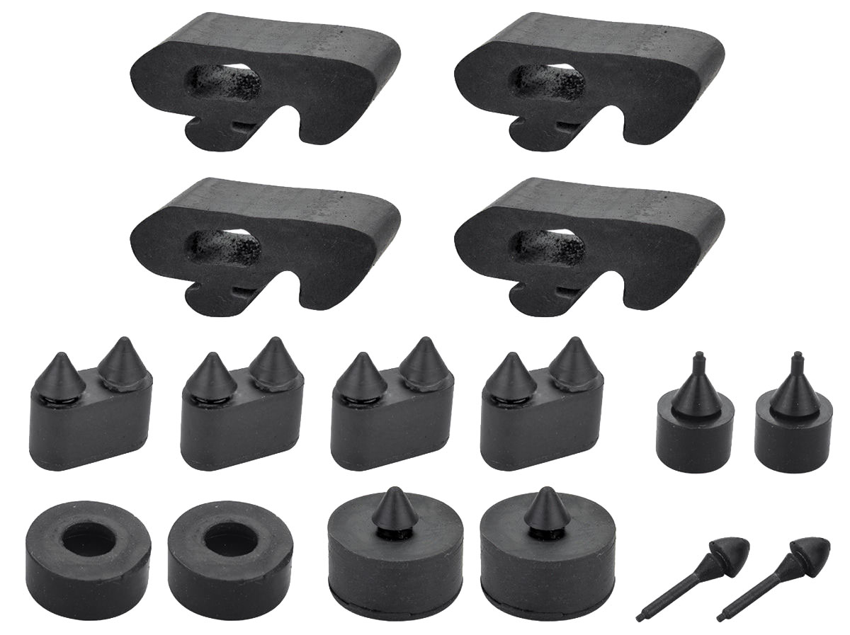 RESTOPARTS Bumper & Stopper Kit (Rubber) Chevelle Fits 1968-72 Chevelle ...