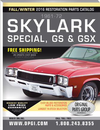 Free 1961-1972 Skylark, Special, GS & GSX Parts Catalog @ OPGI.com