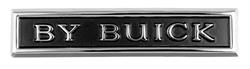 Emblem, Trunk Lid, 1971 "By Buick"