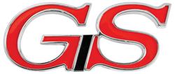 Emblem, "GS", 1967-69 Quarter Panel, 1967/1969 Sail Panel, 1967-68 Trunk Lid