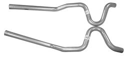 Tailpipes, Flowmaster, 1968-72 A-Body, 2-1/2", Aluminized Steel, Rear Exit