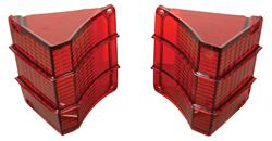 Lens, Tail Lamp, 1967 El Camino/Chevelle Wagon, w/o Trim