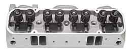 Cylinder Heads, Edelbrock, Performer, 1965-77 Pontiac, 87CC Aluminum, Complete