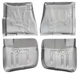 Floor Pan, Front/Rear, 1965-70 Bonn/Cat/1965-68 GP, 4pc