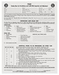 Pre-Delivery Sheet, New Car Inspection, 1960 Bonneville/Catalina