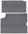 Trunk Mat, Vinyl, 1964-66 GTO, Gray/Black