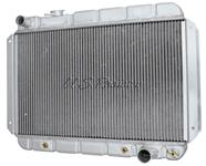 Aluminum Radiator, 1964-65 G/T/L, V8, 2-Row, 17-1/4" x 25-1/2", Driver Filler