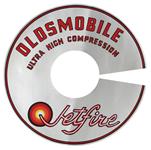 Decal, 66-67 Cutlass, Air Cleaner, Ultra-High Compression, 4 bbl, 7 1/2" Silver