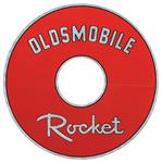 Decal, Air Cleaner, 1964 Cutlass, 7.5" "Oldsmobile Rocket", Red