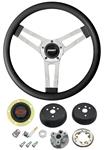 Steering Wheel Kit, Grant Classic 5, 1964-65 Chevrolet, Black w/ Red Bowtie Cap