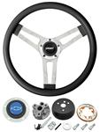 Steering Wheel Kit, Grant Classic 5, 1967-69 Chevrolet, w/Blue Bowtie Cap