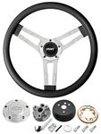 Steering Wheel Kit, Grant Classic 5, 1967-69 Chevrolet, w/ Billet Bowtie Cap