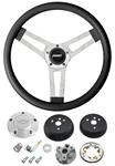 Steering Wheel Kit, Grant Classic 5, 1964-65 Chevrolet w/Billet Bowtie Cap