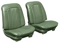 Bucket Seats, 1969 Chevelle/El Camino, Component Kit, w/o Headrest, Distinctive