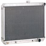 Radiator, Aluminum, Be Cool, 1964-65 GTO, Downflow, Short, Manual Trans, Satin