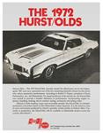 Sales Spec Sheet, 1972 Hurst/Olds