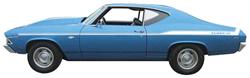 Decal, 69 Chevelle, Body Stripe, Yenko