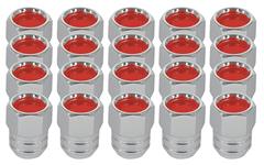 Lug Nut Set, Rally II, 1967 GTO/1969-70 Grand Prix, Red