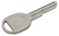 Key Blank, Trunk/Glove Box, 1969/1973/1977/1981 GM, Oval (H)