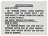 Decal, Jacking Instructions, 1959-60 Pontiac, In Trunk