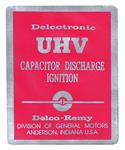 Decal, UHV Ignition, 1967-69 Cutlass, Capacitor Discharge