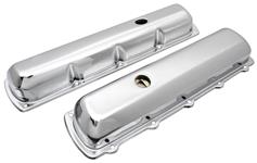 Valve Covers, 1964-72 Oldsmobile, Stock, Chrome, 10 Bolt