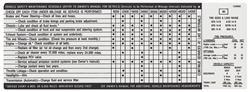 Decal, Tire Pressure & Maintenance, 1971 Skylark/GS455