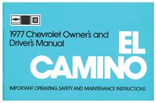 Owners Manual, 1977 El Camino