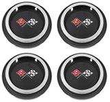 Insert, Finned Wheel Cover, 1971-72 Monte Carlo, w/ Bezels, 4pc