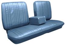 Seat Upholstery, 1967 Bonneville, Front Split Bench w/ Armrest