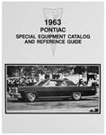 Manual, Special Equipment & Parts Guide, 1963 Pontiac