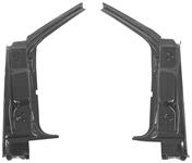 Door Hinge Pillar Assembly, 1966-67 A-Body, Pair