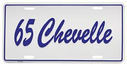 License Plate, Custom, 1965 Chevelle