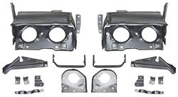 Headlamp, Hideaway, 1968-69 GTO, Assembly, Pair