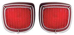 Lens, Tail Lamp, 1973-77 El Camino/Wagon, Pair