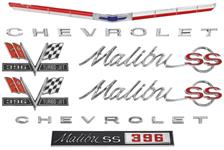 Emblem Kit, 1965 Malibu Super Sport (SS) 396