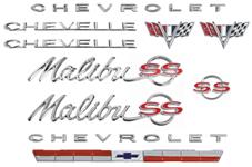 Emblem Kit, 1964 Malibu Super Sport (SS) 327