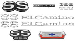 Emblem Kit, 1970 El Camino Super Sport (SS) 396