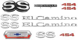 Emblem Kit, 1970 El Camino Super Sport (SS) 454