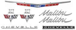 Emblem Kit, 1967 Chevelle/Malibu 327