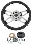 Steering Wheel Kit, Grant Challenger 4-Spoke, 1959-63/1967-69, Chrome