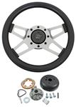 Steering Wheel Kit, Grant Challenger 4-Spoke, 1959-63 & 1967-69, Satin