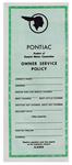 Service Policy, New Vehicle #S-5502, 1959 Bonn/Cat