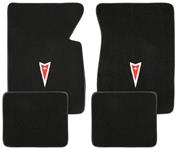 Floor Mats, Raylon 1959-76 Bonneville/Catalina/1962-68 Grand Prix Arrowhead Logo