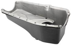 Oil Pan, 1980-85 Small Block Chevy, 2pc Rear Main, Black