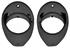 Dash Vent Bezels, 66-67 Chevelle / El Camino, Black, Pair