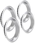 Trim Rings, 14x7 Rally Wheel, 1964-77 Chev/Pont/Olds, Stepped Lip