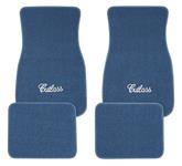 1961-88 "Cutlass" Script Logo Floor Mats, Raylon