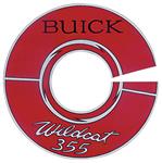 Decal, Air Cleaner, 1964-66 Buick, 7" Wildcat 355, Silver